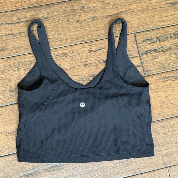 Lululemon Align Black Ribbed tank size 10 - Picture 2 of 4
